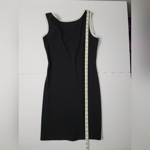 Per Seption Black And White Tenniscore Cross Back Dress - Picture 4 of 7